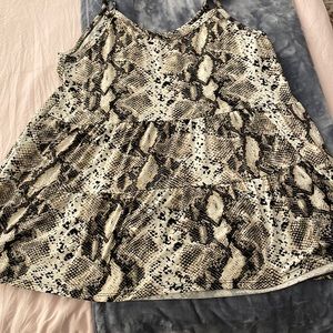 snake print tank top